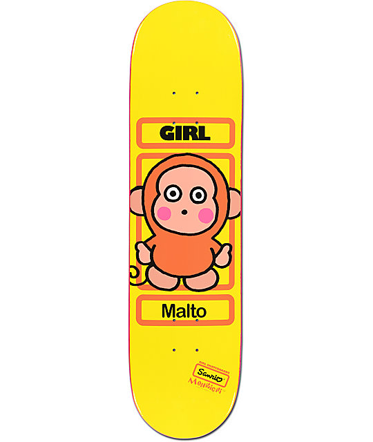 Girl x Sanrio Sean Malto Hello Kitty 8.12" Skateboard Deck